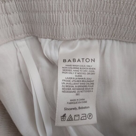 Babaton Aritzia Tribute Cream Pull On Pants Size Large - Picture 10 of 11